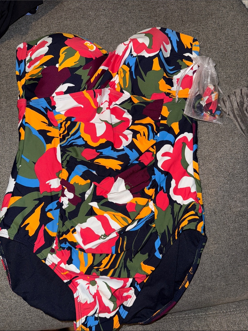 Kids Multicolor Floral One-Piece Swimsuit